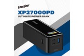 Powerbank - Energizer Powerbank - 140W - 2 x USB-C PD 3.1 - USB-A Powerbank - Zwart - 27000 mAh - XP27000PD