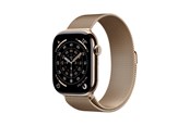 Smartwatch, Sporthorloge en Activity Tracker - Apple Watch Series 11 GPS + Cellular 46mm Gold Titanium Case with Gold Milanese Loop - S/M - MFD74QN/A
