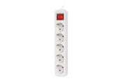 Voedingskabel (extern) - Lanberg PS1-05F-0300-W - power strip - 2500 Watt - PS1-05F-0300-W