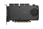 Harde schijf accessoires - Icy dock MB204MP-B - storage enclosure - PCIe 5.0 x16 (NVMe) - PCIe 5.0 x16 - MB204MP-B