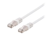 Netwerk - kabel - Deltaco patch cable - 3 m - white - Wit - 3m - SFTP-63VH