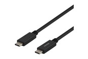 USB-kabel - Deltaco USBC-2002 - USB-C cable - 24 pin USB-C to 24 pin USB-C - 2 m - USBC-2002M