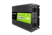 Voeding - Green Cell PowerInverter LCD 12V - 12V to 230V | 2000W/4000W | Pure Sine Wave | LCD Display Voeding - 2000 Watt - 80 Plus - INVGC12P2000LCD