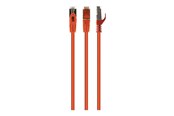 Netwerk - kabel - Gembird Cablexpert patch cable - 50 cm - orange - Oranje - 0.5m - PP6A-LSZHCU-O-0.5M