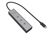USB hub - I-Tec - hub - metal 8K video 85W - 5 ports USB hub - 5 - Zilver - C31HUBMETAL8KPDPRO