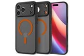 Mobiel - Covers & Cases - Spigen Ultra Hybrid MagSafe - frost black orange - iPhone 17 Pro - ACS10483