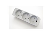Schakeleenheden - Thorkild Larsen Three Socket Grey W/E F-8531191 - F-8531191