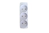 Schakeleenheden - Thorkild Larsen E-line 3-Socket Without Ground. - 8532107