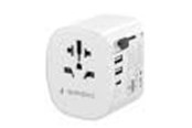 Voedingskabel (extern) - Gembird Grounded universal travel power adapter - 15W - TPA-EU2A1C15-01-W
