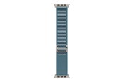 Smartwatch - Accessoires - Apple 49mm Light Blue Alpine Loop - Medium - Natural Titanium Finish - MFTJ4ZM/A