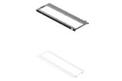 Case accessoires - Havn HS 420 Fan Brackets for 360mm Radiator - White - HVN-AS-HS420-05-36A