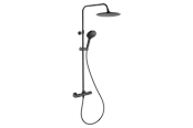 Douche- en montageaccessoires - NORH Erika overhead shower set 1 & 3 sprays black - 5709728871156