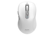 Muis - PORT Designs PORT Connect - mouse - expert rechargeable - 2.4 GHz Bluetooth - white - Muis - Optisch - 6 knoppen - Wit - 900707CW