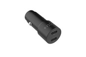 Mobiel - Adapters & Opladers - FIXED Super Fast Dual USB-C Car Charger 65W Black - FIXCC65-CC-BK