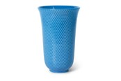 Decoratie - Lyngby Porcelæn - Rhombe Color Porcelain Vase 20 cm - Blue - 201924