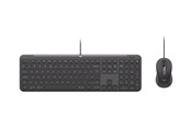 Toetsenbord - Logitech Signature Slim Wired Combo MK620 for Business - Keyboard and mouse set - Universal - Grijs - 920-013349