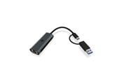 Netwerk-adapter (netwerkkaart, printserver, enz.) - ICY BOX USB Type-A or Type-C 2.5 Gigabit Ethernet LAN adapter - IB-LAN301-C3