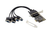 Netwerk-adapter (netwerkkaart, printserver, enz.) - Conceptronic - serial adapter - PCIe 2.0 - RS-232 x 4 - EMRICK12B