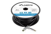 Beelscherm- en tv-kabel - Lanberg HDMI cable with Ethernet - 20 m - CA-HDMI-20FB-0200-BK