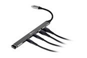 USB hub - Bakker Elkhuizen - hub - 7-in-1 - 7 ports USB hub - 7 - Grijs - BNECHUB3A4C