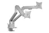Monitorbevestiging - ICY BOX mounting kit - adjustable arm - for 2 flat panels - silver/grey - IB-MS524-T