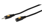 Audiokabel - Vivanco Audio Cable 1x3.5mm Male/Fem. 2.5m Black - 4008928460568