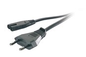 Voedingskabel (extern) - Vivanco Power cord Euro plug – “8 1.25m Black - 4008928460957