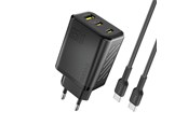 Mobiel - Adapters & Opladers - Dudao A29C 65W GaN Wall Charger + USB-C Cable - Black - 6976625334933