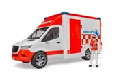 Speelgoedauto - Bruder Mercedes-Benz Sprinter Ambulance met chauffeur speelgoed - BR2676
