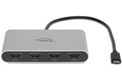 USB hub - OWC USB-C Quad HDMI 4K Display Adapter with DisplayLink USB hub - 4 - Zilver - OWCCADPDL4HDMI
