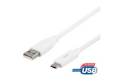 USB-kabel - Deltaco - USB-C cable - USB to 24 pin USB-C - 1.5 m - USBC-1010