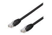 Netwerk - kabel - Deltaco TP-63SAU - patch cable - 3 m - black - Zwart - 3m - TP-63SAU