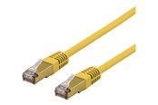 Netwerk - kabel - Deltaco SFTP-62GLAH - patch cable - 2 m - yellow - Geel - 2m - SFTP-62GLAH