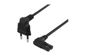 Voedingskabel (intern) - Deltaco - power cable - Europlug to power IEC 60320 C7 - 5 m - DEL-109BO