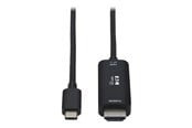 Beelscherm- en tv-kabel - Eaton Tripp Lite Series USB C to HDMI Adapter Cable 4K 60Hz HDR HDCP 2.2 DP 1.4 Alt Mode Black 3ft - U444-003-HDR4BE