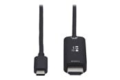 Beelscherm- en tv-kabel - Eaton Tripp Lite Series USB C to HDMI Adapter Cable 4K 60Hz HDR HDCP 2.2 DP 1.4 Alt Mode Black 6ft - U444-006-HDR4BE