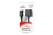 Beelscherm- en tv-kabel - Gembird Cablexpert adapter - DisplayPort / HDMI - 10 cm - AB-DPM-HDMIF-002