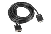 Beelscherm- en tv-kabel - Lanberg - VGA cable - HD-15 (VGA) to HD-15 (VGA) - 5 m - CA-VGAC-10CC-0050-B