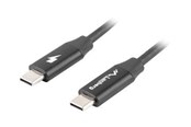 USB-kabel - Lanberg - USB-C cable - 24 pin USB-C to 24 pin USB-C - 1.8 m - CA-CMCM-40CU-0018-BK