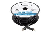 Beelscherm- en tv-kabel - Lanberg HDMI cable with Ethernet - 80 m - CA-HDMI-30FB-0800-BK