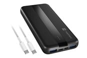 Powerbank - Natec TREVI SLIM Q Powerbank - Zwart - 10000 mAh - NPB-2294