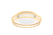Smart Home - EGLO YUKU-Z PLAFONDLAMP Ø460 RGBTW WIT/BAMBOE NATUREL - 900841
