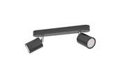 Smart Home - EGLO ADFIRA-Z SPOT RAIL L300 GU10 2X4,9W 2X345LM ZWART/CHROOM - 31852