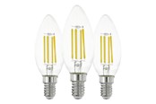 Armaturen & Lampen - EGLO LED spot C35 7W 806LM 2700K 3 STUKS HELDER E14 - 110304