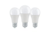 Armaturen & Lampen - EGLO LED spot A60 11W 1055LM 3000K 3 stuks OPAAL E27 - 117524