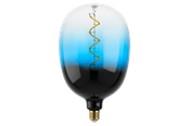 Armaturen & Lampen - EGLO LED spot T180 DECO SPIRAAL 4W 85LM 2000K DIM. BLAUW E27 - 12552
