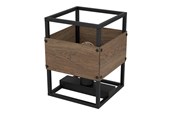 Lampen - EGLO EVESHAM TAFEL E27 ZWART HOUT - 43807