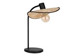 Lampen - EGLO MARYWELL TAFEL H465 E27 ZWART/BAMBOE - 44046
