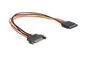 Voedingskabel (extern) - DeLOCK - power extension cable - SATA power to SATA power - 30 cm - 60131
