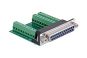Parallelle / seriële kabel - DeLOCK - serial adapter - DB-25 to 9 pin terminal block - 65317